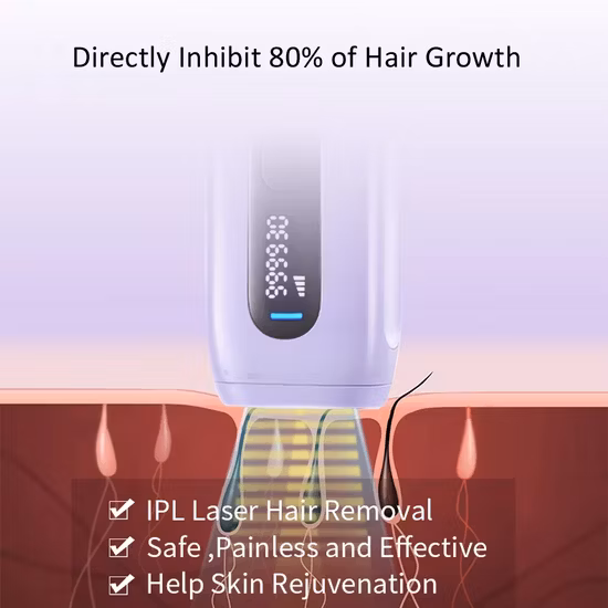 Dpl Fast Flash Hair Removal System Ice Cool Épilateur permanent d'épilation à chargement initial au laser